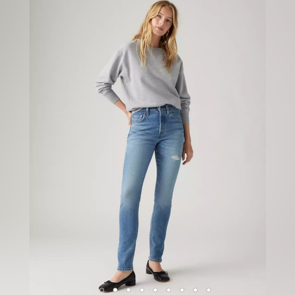 Levi’s 501 Skinny Classic High-Rise Button Wait Jeans